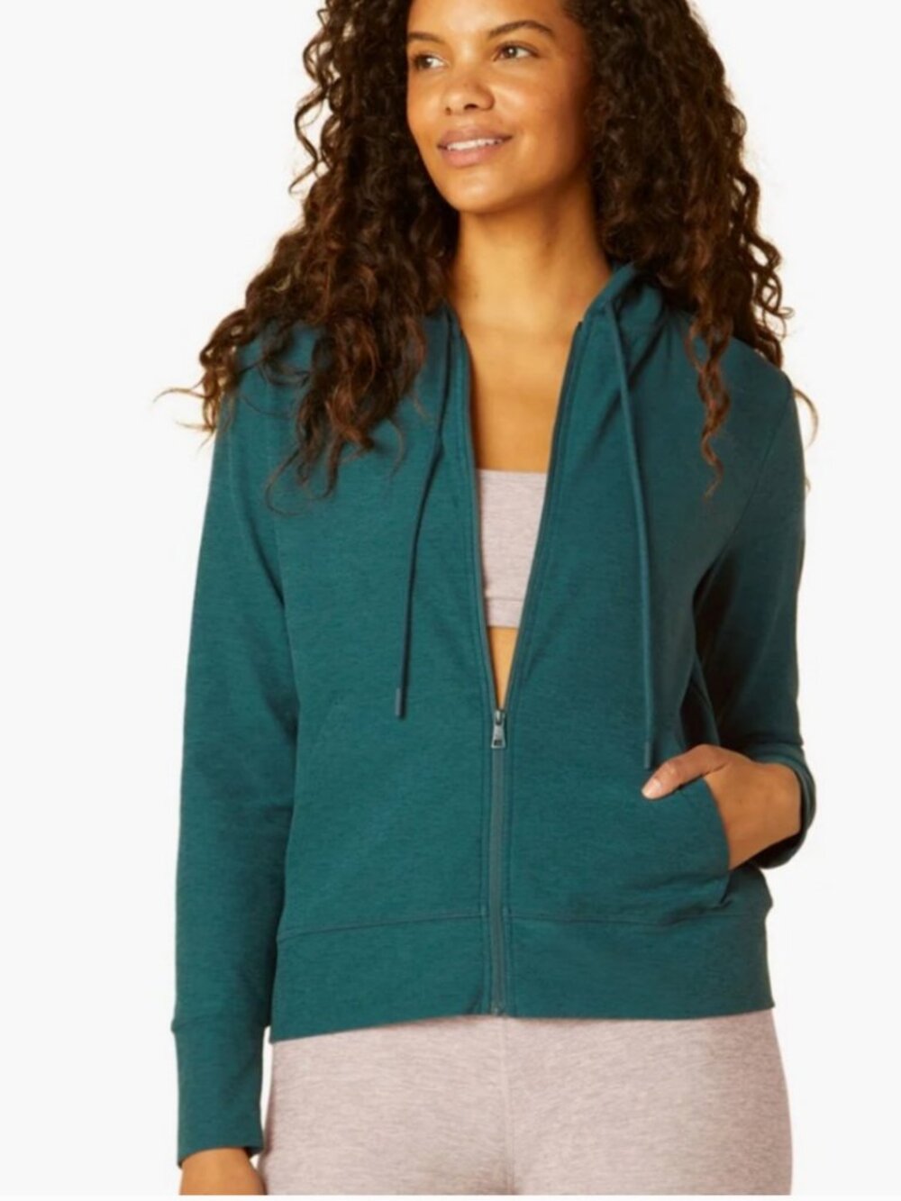 Beyond Yoga Spacedye Everyday Hoodie Teal XS
